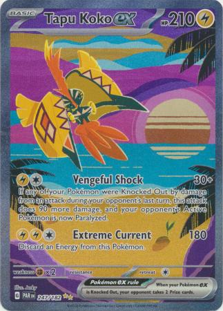 Scarlet & Violet Paradox Rift : 247/182 - Tapu Koko ex - Special Illustration Rare