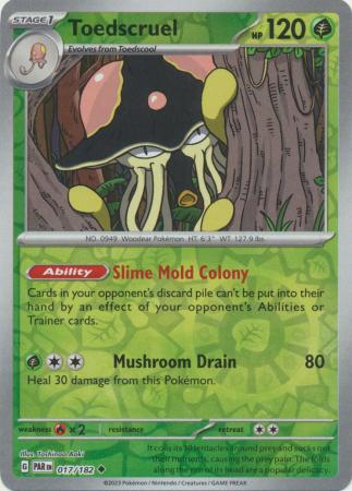 Scarlet & Violet Paradox Rift : 017/182 - Toedscruel - Uncommon Reverse Holo