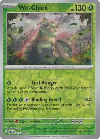 Scarlet & Violet Paradox Rift : 018/182 - Wo-Chien - Holo Rare Reverse Holo