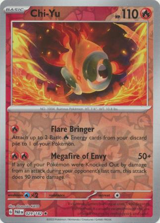 Scarlet & Violet Paradox Rift : 029/182 - Chi-Yu - Holo Rare Reverse Holo
