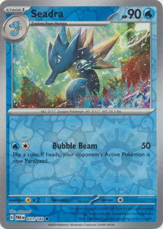 Scarlet & Violet Paradox Rift : 031/182 - Seadra - Common Reverse Holo