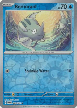 Scarlet & Violet Paradox Rift : 033/182 - Remoraid - Common Reverse Holo