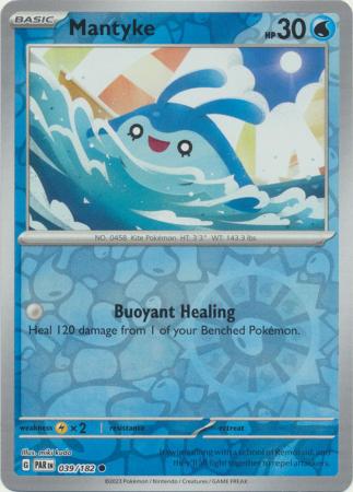 Scarlet & Violet Paradox Rift : 039/182 - Mantyke - Common Reverse Holo