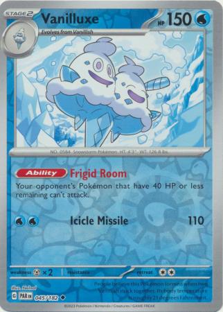 Scarlet & Violet Paradox Rift : 045/182 - Vanilluxe - Uncommon Reverse Holo