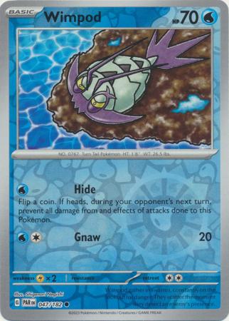 Scarlet & Violet Paradox Rift : 047/182 - Wimpod - Common Reverse Holo
