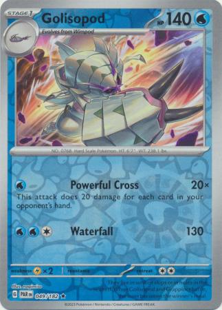 Scarlet & Violet Paradox Rift : 049/182 - Golisopod - Holo Rare Reverse Holo