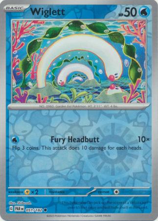 Scarlet & Violet Paradox Rift : 051/182 - Wiglett - Common Reverse Holo