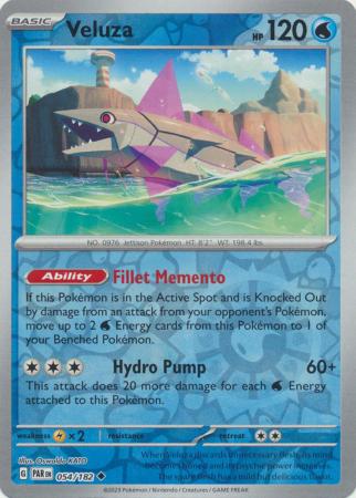 Scarlet & Violet Paradox Rift : 054/182 - Veluza - Uncommon Reverse Holo