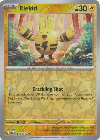 Scarlet & Violet Paradox Rift : 059/182 - Elekid - Common Reverse Holo