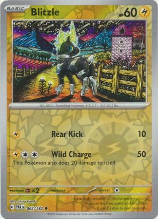 Scarlet & Violet Paradox Rift : 062/182 - Blitzle - Common Reverse Holo