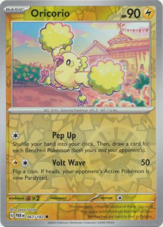 Scarlet & Violet Paradox Rift : 067/182 - Oricorio - Common Reverse Holo