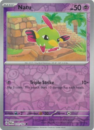 Scarlet & Violet Paradox Rift : 071/182 - Natu - Common Reverse Holo