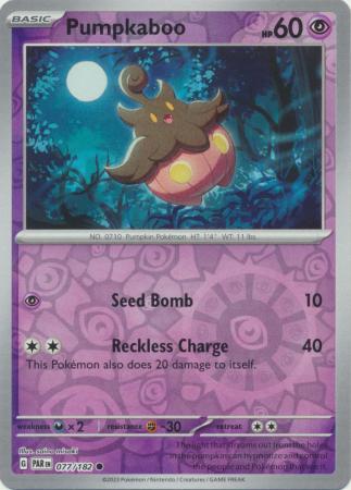 Scarlet & Violet Paradox Rift : 077/182 - Pumpkaboo - Common Reverse Holo