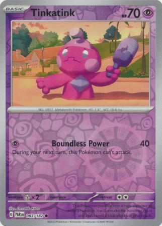 Scarlet & Violet Paradox Rift : 083/182 - Tinkatink - Common Reverse Holo