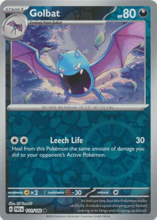 Scarlet & Violet Paradox Rift : 111/182 - Golbat - Common Reverse Holo