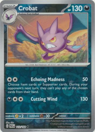 Scarlet & Violet Paradox Rift : 112/182 - Crobat - Uncommon Reverse Holo
