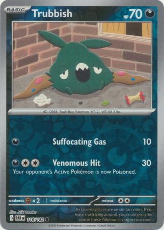 Scarlet & Violet Paradox Rift : 116/182 - Trubbish - Common Reverse Holo