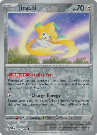 Scarlet & Violet Paradox Rift : 126/182 - Jirachi - Common Reverse Holo