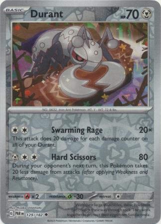 ScScarlet & Violet Paradox Rift : 129/182 - Durant - Uncommon Reverse Holo