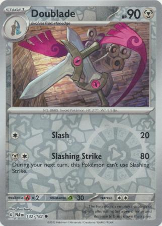 Scarlet & Violet Paradox Rift : 132/182 - Doublade - Common Reverse Holo