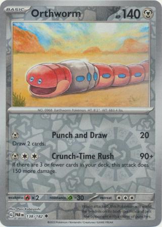Scarlet & Violet Paradox Rift : 138/182 - Orthworm - Uncommon Reverse Holo