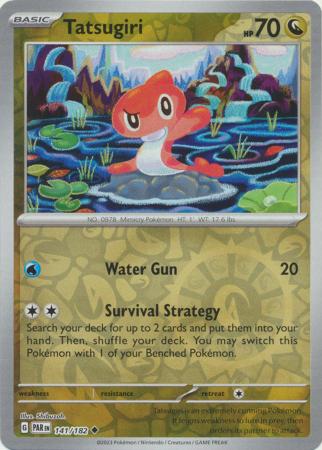 Scarlet & Violet Paradox Rift : 141/182 - Tatsugiri - Uncommon Reverse Holo