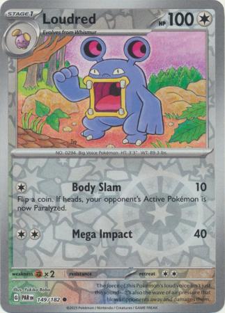Scarlet & Violet Paradox Rift : 149/182 - Loudred - Common Reverse Holo