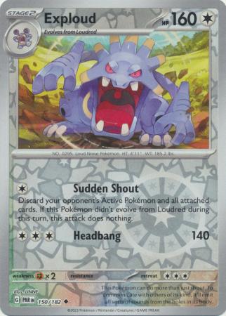 Scarlet & Violet Paradox Rift : 150/182 - Exploud - Uncommon Reverse Holo