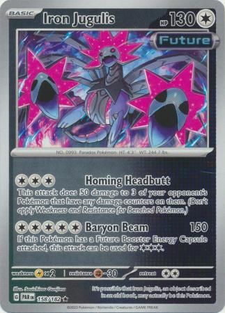 Scarlet & Violet Paradox Rift : 158/182 - Iron Jugulis - Holo Rare Reverse Holo
