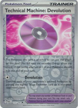 Scarlet & Violet Shrouded Fable : 177/182 - Technical Machine: Devolution - Uncommon Reverse Holo