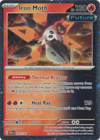 Scarlet & Violet Paradox Rift : 028/182 - Iron Moth - Holo Promo