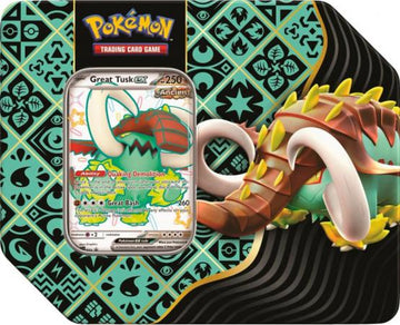 Scarlet & Violet : Paldean Fates : Great Tusk ex Tin (Pokemon)