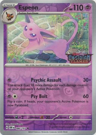 Pokemon Promo Cards : 086/197 - Espeon - Best Buy Exclusive Promo