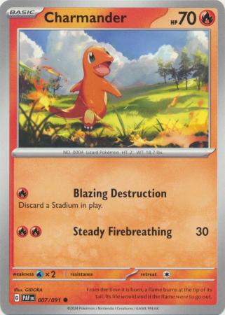 Scarlet & Violet: Paldean Fates : 007/091 - Charmander - Common