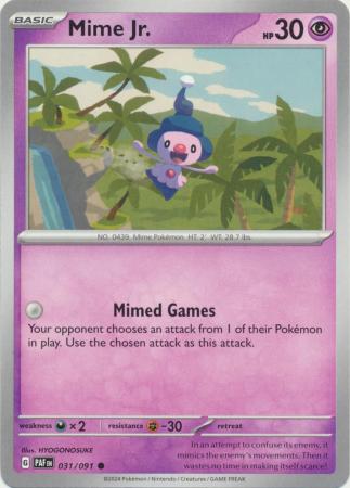 Scarlet & Violet: Paldean Fates : 031/091 - Mime Jr. - Common