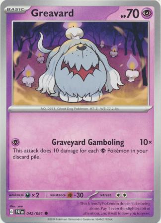 Scarlet & Violet: Paldean Fates : 042/091 - Greavard - Common