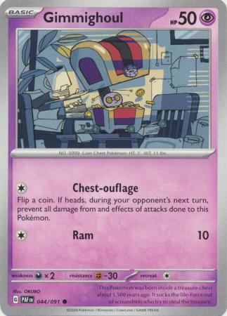 Scarlet & Violet: Paldean Fates : 044/091 - Gimmighoul - Common