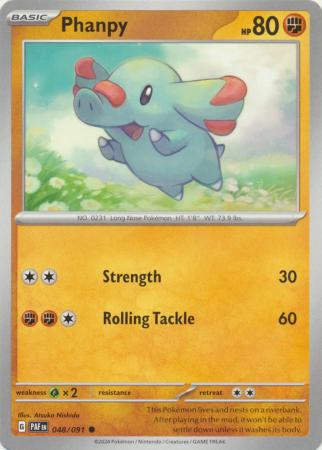 Scarlet & Violet: Paldean Fates : 048/091 - Phanpy - Common