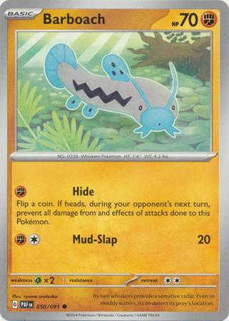 Scarlet & Violet: Paldean Fates : 050/091 - Barboach - Common