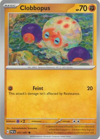 Scarlet & Violet: Paldean Fates : 051/091 - Clobbopus - Common