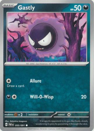 Scarlet & Violet: Paldean Fates : 055/091 - Gastly - Common