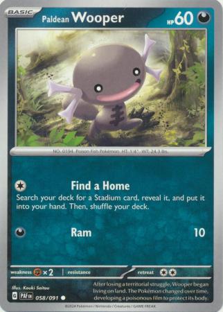 Scarlet & Violet: Paldean Fates : 058/091 - Paldean Wooper - Common