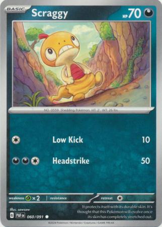 Scarlet & Violet: Paldean Fates : 060/091 - Scraggy - Common