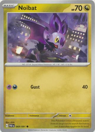 Scarlet & Violet: Paldean Fates : 068/091 - Noibat - Common