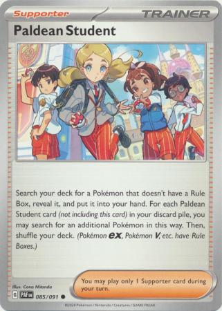 Scarlet & Violet: Paldean Fates : 085/091 - Paldean Student - Common