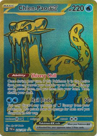 Scarlet & Violet: Paldean Fates : 242/091 - Chien-Pao ex - Gold Secret Rare