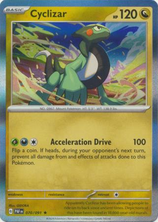 Scarlet & Violet: Paldean Fates : 070/091 - Cyclizar - Holo Rare