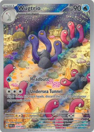 Scarlet & Violet: Paldean Fates : 224/091 - Wugtrio - Illustration Rare