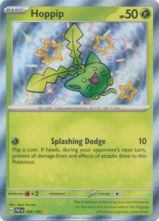 Scarlet & Violet: Paldean Fates : 096/091 - Hoppip - Shiny Rare