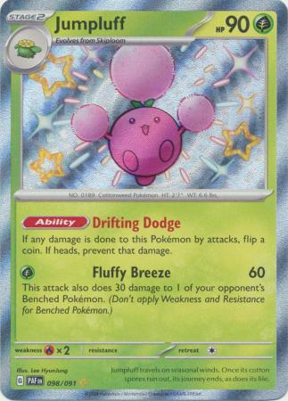 Scarlet & Violet: Paldean Fates : 098/091 - Jumpluff - Shiny Rare